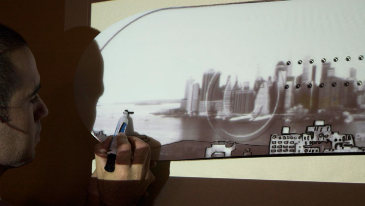 Applying dry erase markers to a Blank Snowboard