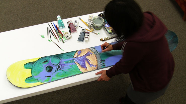 Hand Paint Blank Snowboard