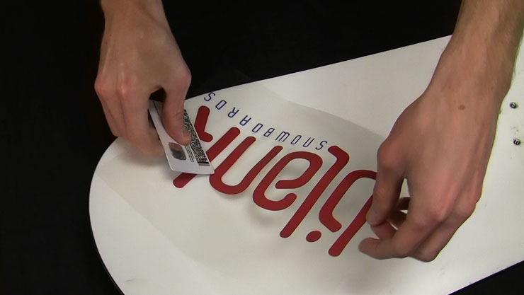 Smooth vinyl with flat object