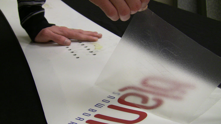 Remove top layer from vinyl