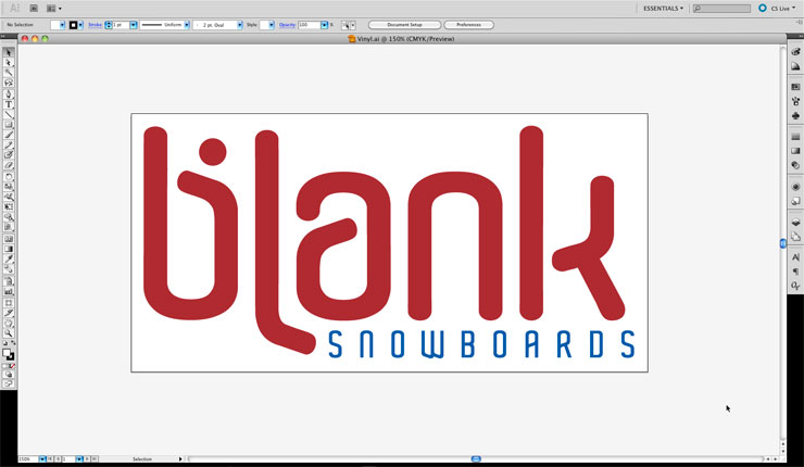 Print layer on vector image